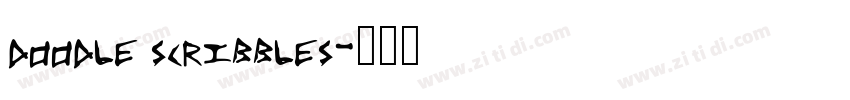 doodle scribbles字体转换